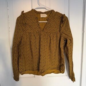 Nation Mustard Floral Blouse